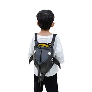 Amamcy Shark Fun Daypack for Boys Girls Waterproof Ocean Travel Bag Fashion 3D Cartoon Bag Outdoor Satchel Camping Hiking Bag