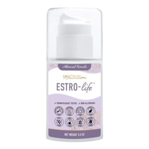 estrogen micronized estriol cream (84 servings, 3.5oz pump) 175mg of usp | for balance at midlife* | dermatologist-tested, hypoallergenic, soy-free, dairy-free, cruelty-free | advanced formula