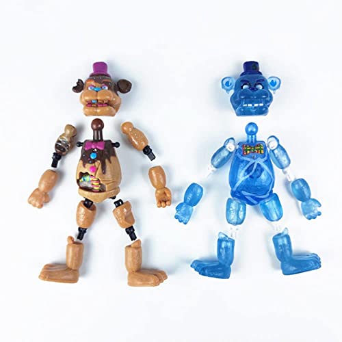 MOV Lightening Toy Security Breach Series Foxy Bonnie Fazbear PVC Action Figures Models Dolls Birthday Gift Toys for Kids (d)