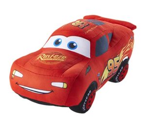 disney and pixar cars 10-inch lightning mcqueen talking plush toy car with 10 sounds