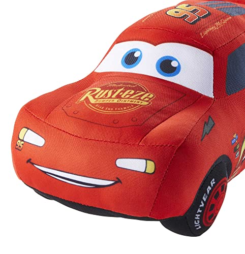 Disney and Pixar Cars 10-inch Lightning McQueen Talking Plush Toy Car with 10 Sounds