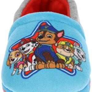 Paw Patrol Toddler Slippers, A-Line Novelty Slippers, Chase, Marshall, Everest, Skye, Blue, Size 11/12 Toddler