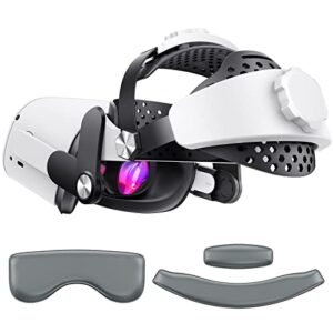 Head Strap for Oculus Quest 2, Lightweight Breathable Strap for Enhanced Support & Comfort in Oculus/Meta Quest 2 (Inclued Two Sets of Padding)