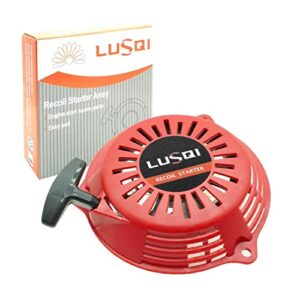 lusqi recoil starter for honda gcv160 gcv135 lawn mower engines motor, pull start assembly for honda en2000 en2500 generator,red pull starter for honda parts, 28400-zl8-023za, 28400-zl8-013za