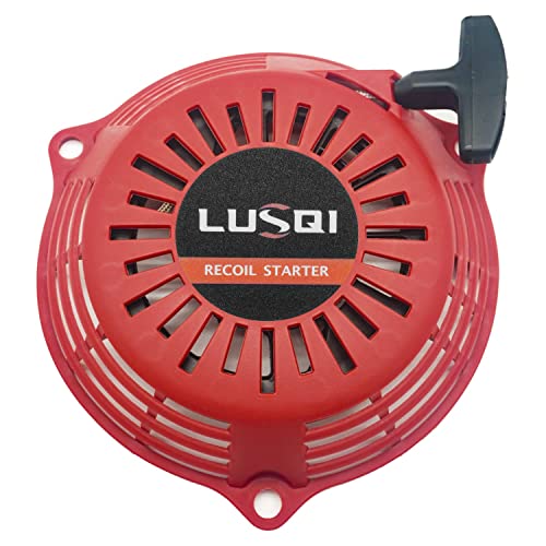 LUSQI Recoil Starter for Honda GCV160 GCV135 Lawn Mower Engines Motor, Pull Start Assembly for Honda EN2000 EN2500 Generator,Red Pull Starter for Honda Parts, 28400-ZL8-023ZA, 28400-ZL8-013ZA