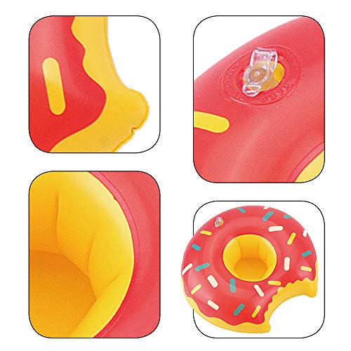 E-TING 5 Sets Beach Bikini Swimsuit Bathing Doll Clothes One-Piece Swimwear with 5 Pairs Shoes + 5PCS Swim Ring Summer Fun Swimming Pool Float Raft Lilo Lifebuoy for 11.5 inch Girl Dolls