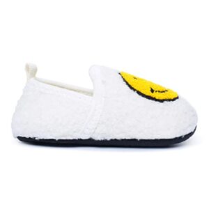 UCUHNB Slippers For Kids Indoor Face Shoes Toddler Boys Girls House Slippers Lightweight Home Shoes White 6.5-7.5Toddler