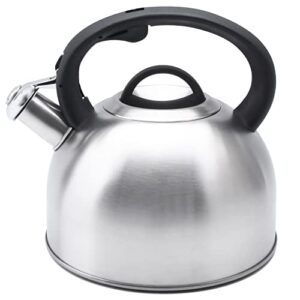 ggc 3l tea kettle for stove top, loud whistling tea kettles water boiler, stainless steel kettle with anti-heat handle and simple touch button to control kettle outlet