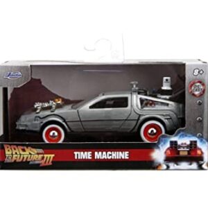 Jada Toys Back to The Future Part III 1:32 Time Machine Die-cast Car, Toys for Kids and Adults