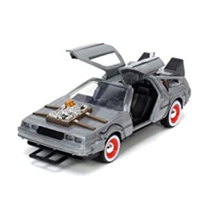 Jada Toys Back to The Future Part III 1:32 Time Machine Die-cast Car, Toys for Kids and Adults