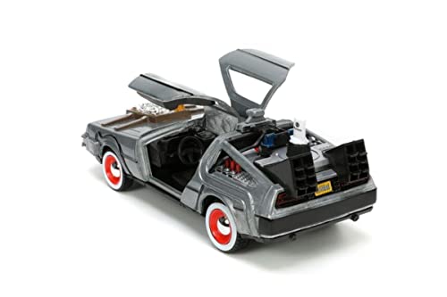 Jada Toys Back to The Future Part III 1:32 Time Machine Die-cast Car, Toys for Kids and Adults