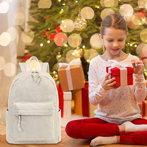 BTOOP Mini Backpack Womens Girls Corduroy Small Backpacks Purse Little Bookbag for Teens Adult Casual School Travel Daypack