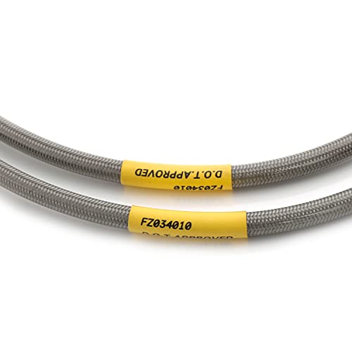 FAPO SHOCK Front Extended Stainless Steel Brake Lines Compatible With 1971-1987 Chevy C/K 10 15 20 K5 Blazer 4-6" Lift