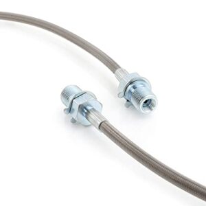 FAPO SHOCK Front Extended Stainless Steel Brake Lines Compatible With 1971-1987 Chevy C/K 10 15 20 K5 Blazer 4-6" Lift