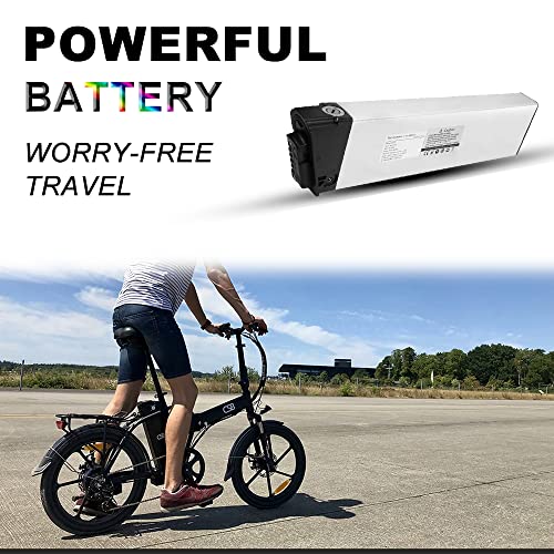 F-wheel Electric Bike Battery,Ebike Battery 48V,10Ah 480Wh Li-ion Ebike Conversion Kit with Battery, Electric Bike Motor Kit with Battery for Max 350W (Silver)