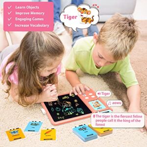 Learning Toys Gifts for Toddlers Girls 3 4 5 6 Year Olds, Talking Flash Cards Writing Tablet 222 Sight Words, Speech Therapy Sensory Autism Toys Educational LCD Drawing Doodle Board