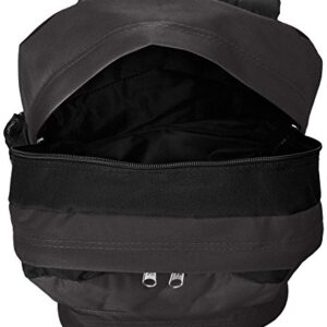 Everest Double Main Compartment Backpack, Black, One Size