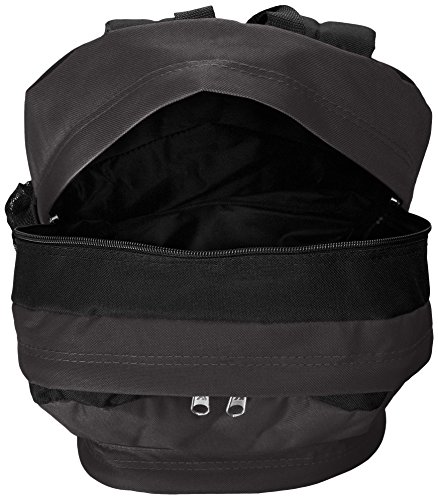 Everest Double Main Compartment Backpack, Black, One Size