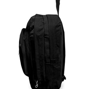 Everest Double Main Compartment Backpack, Black, One Size