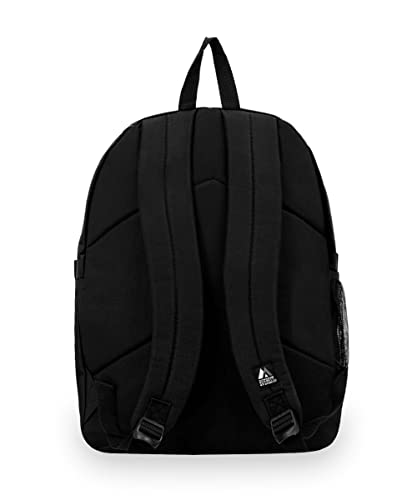 Everest Double Main Compartment Backpack, Black, One Size