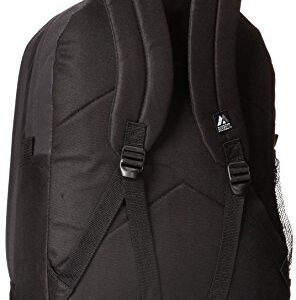 Everest Double Main Compartment Backpack, Black, One Size