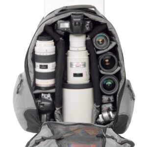 Tenba Shootout Large Backpack with Wheels - Silver/Black (632-332)