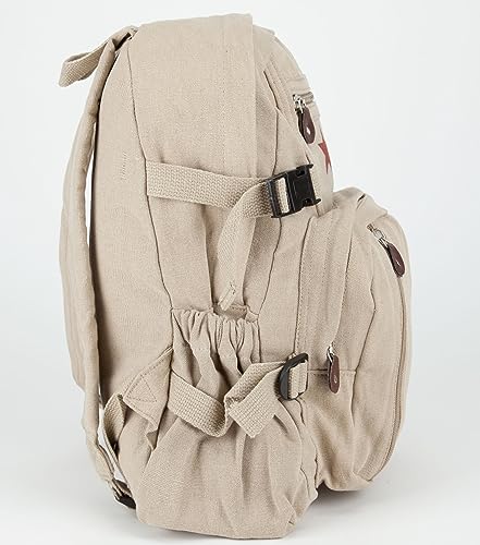 Rothco Khaki Vintage Star Back Pack with Red Star 9162