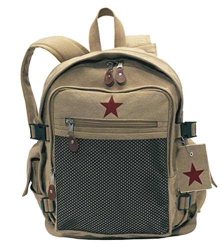 Rothco Vintage Canvas Backpack Ii/Star - Khaki