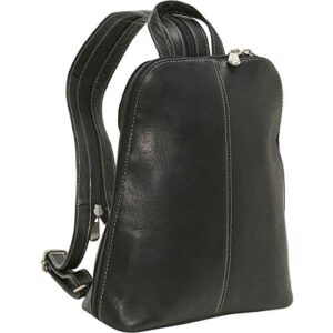 le donne leather u-zip bag - women's designer leather sling/backpack - versatile bag with adjustable & convertible strap - multipurpose casual travel bag