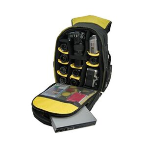 Ape Case, ACPRO4000, Backpack with wheels, Laptop compartment, Padded, Rain cover included, Adjustable straps, Camera backpack, Black (ACPRO4000),Large With Rollers