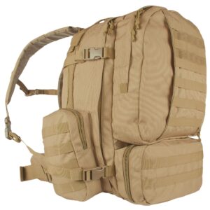 fox outdoor products advanced 3-day combat pack, coyote