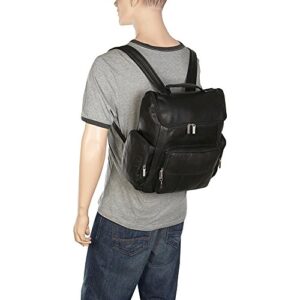 David King & Co. Multi Pocket Backpack, Tan, One Size