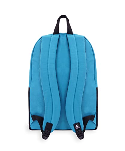 Everest Classic Backpack with Front Organizer, Turquoise, One Size