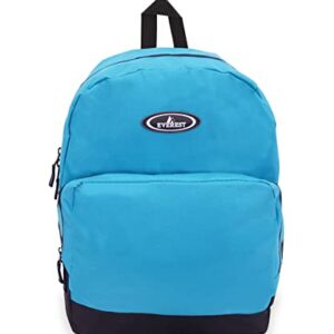 Everest Classic Backpack with Front Organizer, Turquoise, One Size