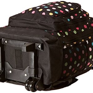 Everest Wheeled Backpack with Pattern, Polkadot, One Size