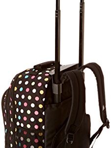 Everest Wheeled Backpack with Pattern, Polkadot, One Size