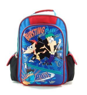 16" Phineas and Ferb Backpack-Tote-Bag