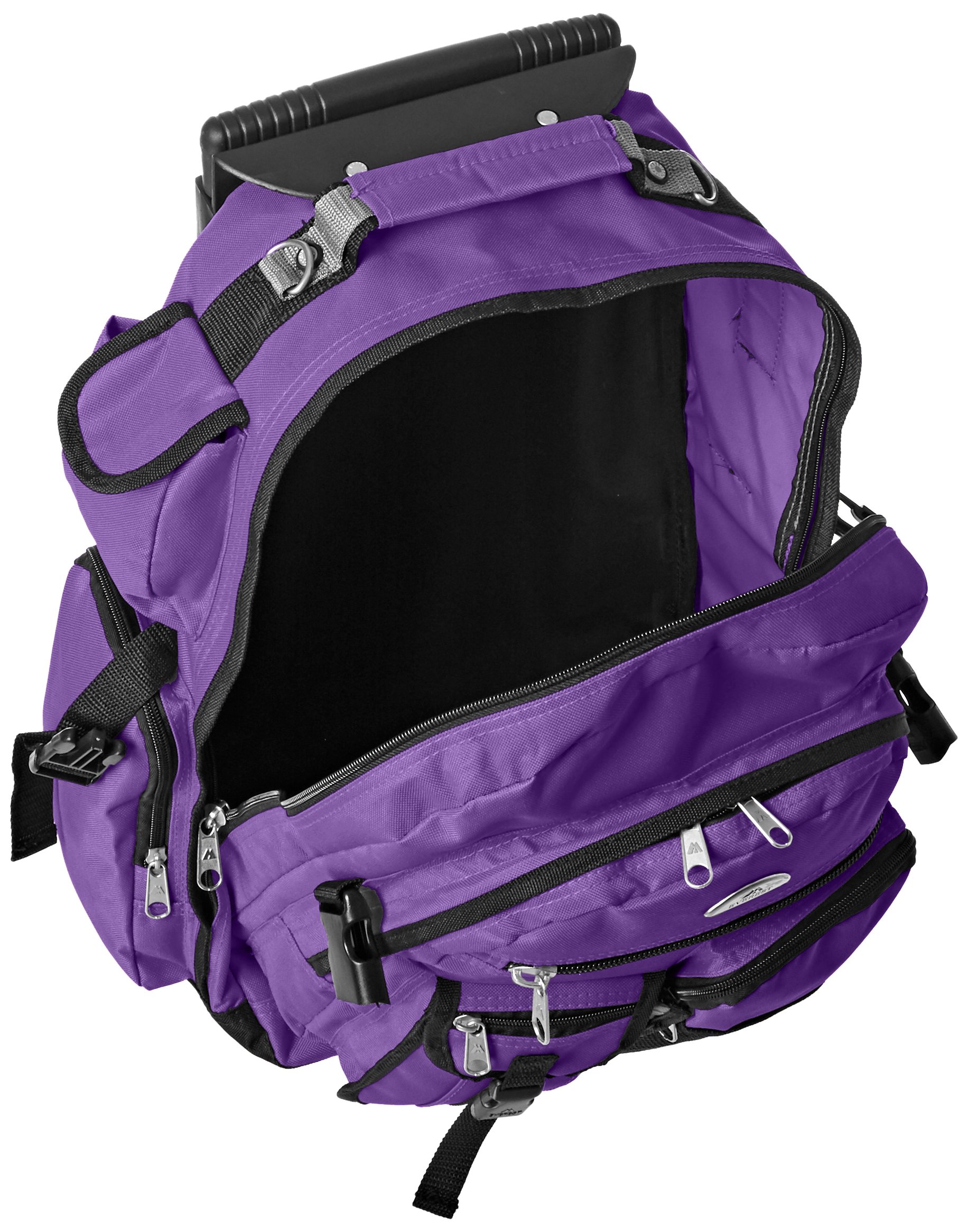 Everest Deluxe Wheeled Backpack, Dark Purple, One Size