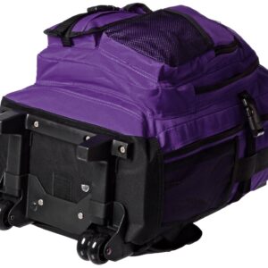 Everest Deluxe Wheeled Backpack, Dark Purple, One Size