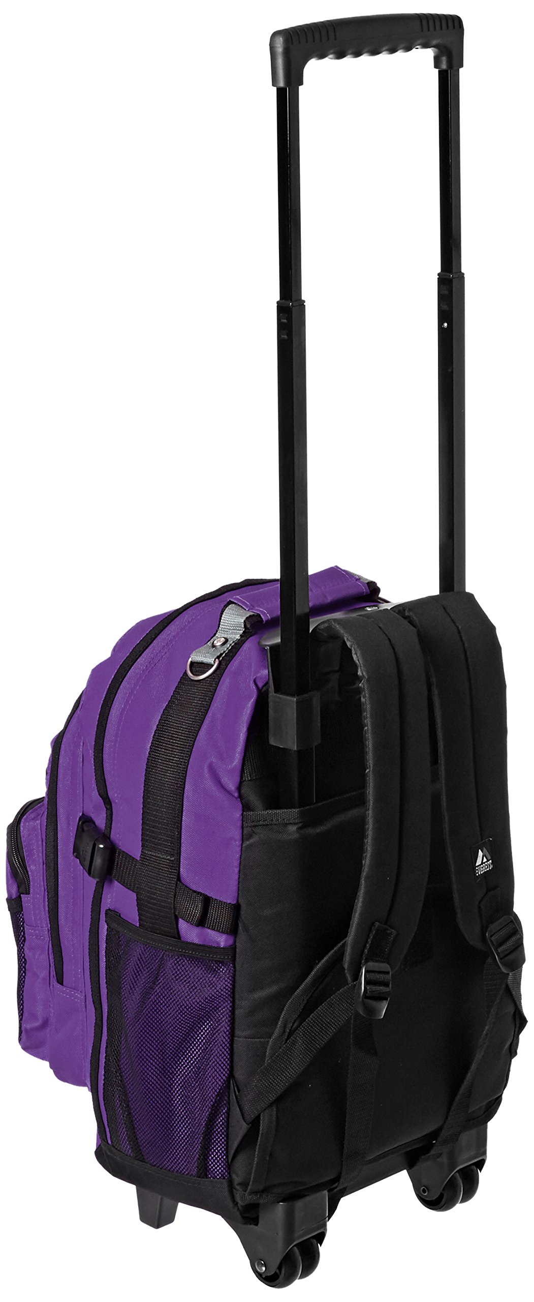 Everest Deluxe Wheeled Backpack, Dark Purple, One Size