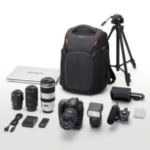 Sony LCSBP3 DSLR System Backpack with Laptop Storage, (Black),Large