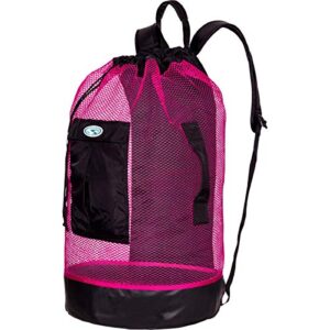 stahlsac panama mesh backpack-pink