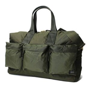 porter official 2way duffle bag l [force] yoshida bag made in japan (olive drag)