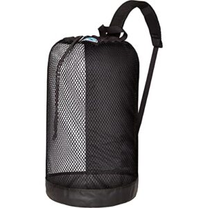 stahlsac bvi mesh backpack: compact 33l size, great beach bag for dry/wet gear, black