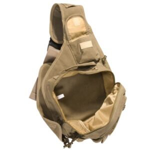 Eurosport Urban Style Canvas Sling Backpack B411, Khaki.