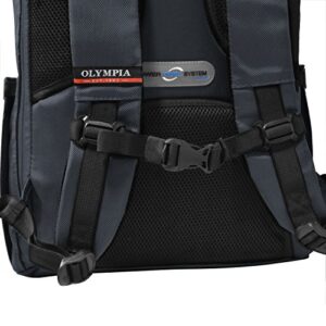 Olympia U.S.A. Hopkins 18 Inch Backpack, Navy/Black, One Size