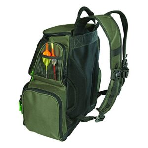 Custom Leathercraft Wild River WT3606 Multi-Tackle Large Backpack with Two 3600 Style Trays, One Size, Green