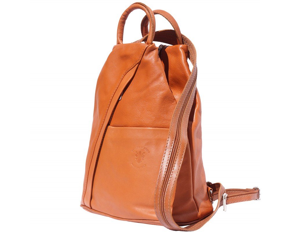 LaGaksta Submedium Leather Backpack Purse Tan
