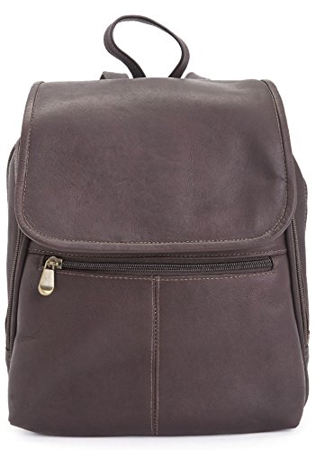 Royce Leather Luxury Tablet Ipad Travel Backpack Handcrafted in Colombian Leather, Brown, One Size