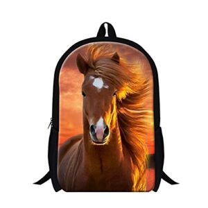 generic fashion adult horse backpack college students bookbags